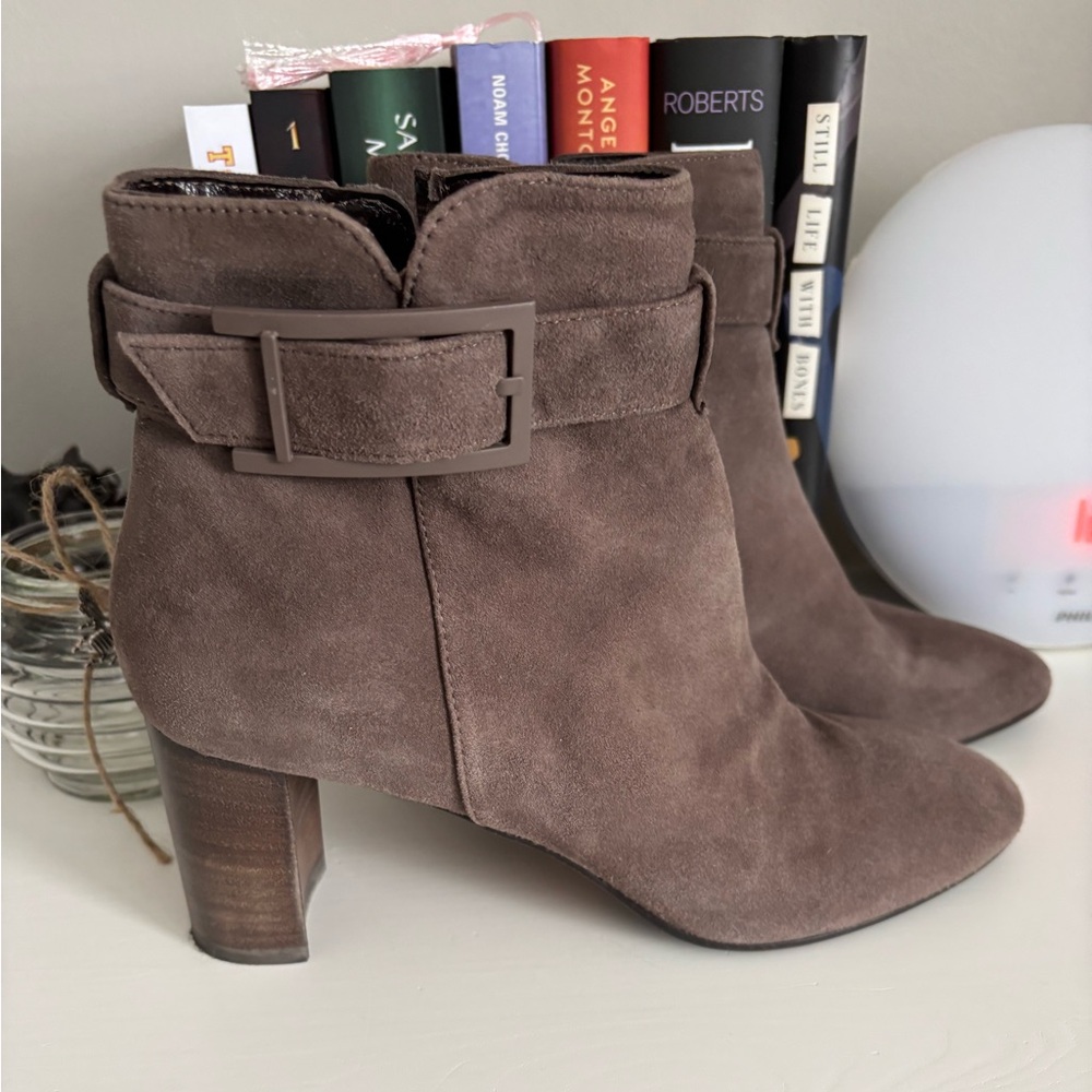 Aquatalia Brown Suede Ankle Boots